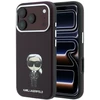 Karl Lagerfeld Smooth Ikonik Sketch MagSafe dėklas, skirtas iPhone 18 Pro / 17 Pro – bordo spalvos