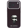 Karl Lagerfeld Smooth Ikonik Sketch MagSafe dėklas, skirtas iPhone 18 Pro / 17 Pro – bordo spalvos