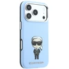 Dėklas Karl Lagerfeld Smooth Ikonik Sketch MagSafe case for iPhone 18 Pro / 17 Pro - light mėlynas