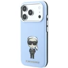 Dėklas Karl Lagerfeld Smooth Ikonik Sketch MagSafe case for iPhone 18 Pro / 17 Pro - light mėlynas