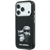 Dėklas Karl Lagerfeld Smooth Karl & Choupette Bodies Sketch MagSafe do iPhone 18 Pro / 17 Pro juoda