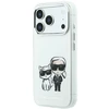Dėklas Karl Lagerfeld Smooth Karl & Choupette Bodies Sketch MagSafe Case for iPhone 18 Pro Max / 17 Pro Max rusvai gelsvas