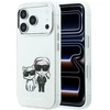 Dėklas Karl Lagerfeld Smooth Karl & Choupette Bodies Sketch MagSafe Case for iPhone 18 Pro / 17 Pro - rusvai gelsvas