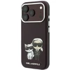 Dėklas Karl Lagerfeld Smooth Karl & Choupette Bodies Sketch MagSafe case for iPhone 18 Pro / 17 Pro - burgundy