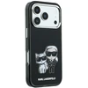 Dėklas Karl Lagerfeld Smooth Karl & Choupette Bodies Sketch MagSafe do iPhone 18 Pro / 17 Pro juoda