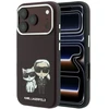 Dėklas Karl Lagerfeld Smooth Karl & Choupette Bodies Sketch MagSafe case for iPhone 18 Pro / 17 Pro - burgundy