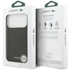 Lacoste PU Leather Champs Elysees MagSafe dėklas skirtas Apple iPhone 17 Pro Max juodos spalvos
