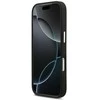 Lacoste PU Leather Champs Elysees MagSafe dėklas skirtas Apple iPhone 17 Pro juodos spalvos