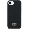 Lacoste Iconic Petit Pique Woven Logo MagSafe dėklas skirtas Apple iPhone 16e juodos spalvos