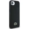 Lacoste Iconic Petit Pique Woven Logo MagSafe dėklas skirtas Apple iPhone 16e juodos spalvos