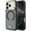 Lacoste PC/TPU Frosted Finish Gold Logo MagSafe dėklas skirtas Apple iPhone 17 Pro juodos spalvos