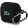 Lacoste Liquid Silicone Croc Logo dėklas skirtas Apple AirPods Pro 3 juodos spalvos