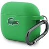 Lacoste Liquid Silicone Croc Logo dėklas skirtas Apple AirPods Pro 3 žalios spalvos