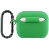 Lacoste Liquid Silicone Croc Logo dėklas skirtas Apple AirPods Pro 3 žalios spalvos