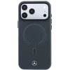 Dėklas Mercedes Leather 3D MagSafe do iPhone 18 Pro / 17 Pro antracytowy