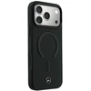Dėklas Mercedes Leather 3D MagSafe do iPhone 18 Pro Max / 17 Pro Max juoda