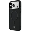 Mercedes PU Leather 3D MagSafe dėklas skirtas Apple iPhone 17 Pro Max juodos spalvos
