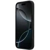 Mercedes PU Leather 3D MagSafe dėklas skirtas Apple iPhone 17 Pro juodos spalvos
