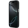 Dėklas Mercedes Leather 3D MagSafe do iPhone 17 Pro Max tamsiai mėlyna