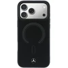 Mercedes PU Leather 3D MagSafe dėklas skirtas Apple iPhone 17 Pro Max juodos spalvos