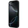 Dėklas Mercedes Leather Crossed Lines MagSafe skirtas iPhone 18 Pro Max/ 17 Pro Max juodas