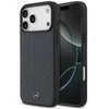 Dėklas Mercedes Leather Laurel Leaves Stripes MagSafe Apple iPhone 17 Pro Max mėlynas
