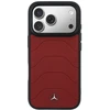 Dėklas Mercedes Leather Mesh with Bow Line MagSafe do iPhone 17 Pro raudona