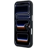 Dėklas Mercedes Leather Semi Wrap Wood Effect MagSafe Case for iPhone 17 Pro Max - Juodas