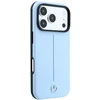 Dėklas Mercedes Leather Semi Wrap Iconic Line MagSafe do iPhone 18 Pro Max / 17 Pro Max mėlyna
