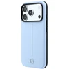 Dėklas Mercedes Leather Semi Wrap Iconic Line MagSafe do iPhone 18 Pro Max / 17 Pro Max mėlyna