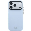 Dėklas Mercedes Leather Semi Wrap Wood Effect MagSafe skirtas iPhone 18 Pro Max / 17 Pro Max mėlynas