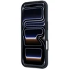 Dėklas Mercedes Leather Semi Wrap Wood Effect MagSafe skirtas iPhone 18 Pro Max / 17 Pro Max mėlynas