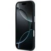 Dėklas Mercedes Leather Semi Wrap Wood Effect MagSafe Case for iPhone 17 Pro Max - Navy Mėlyna
