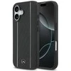 Mercedes Leather Star Pattern Stripes MagSafe dėklas skirtas Apple iPhone 17 juodos spalvos