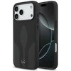 Dėklas Mercedes Leather The Move MagSafe skirtas Apple iPhone 17 Pro Max juodos spalvos