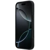 Dėklas Mercedes Leather with Crossed Lines MagSafe do iPhone 17 Pro Max juoda
