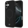 Dėklas Mercedes Plain Smooth Leather MagSafe skirtas Apple iPhone 17 juodos spalvos