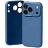 Mercury Semi-Silicone MagSafe dėklas skirtas Apple iPhone 17 Pro mėlynos spalvos
