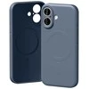Mercury Semi-Silicone MagSafe dėklas Apple iPhone 17 sierra mėlynas
