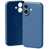 Mercury Semi-Silicone MagSafe dėklas Apple iPhone 17 mėlynos spalvos