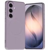 Mercury pusiau silikoninis „MagSafe“ dėklas, skirtas „Samsung Galaxy S26“, alyvinės violetinės spalvos