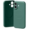 Mercury Semi-Silicone MagSafe dėklas Apple iPhone 17 žalios spalvos
