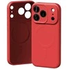 Mercury Semi-Silicone MagSafe dėklas skirtas Apple iPhone 17 Pro raudonos spalvos