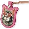 Dėklas na lokalizator / Pakabutis Nimmy Glasses Cool and Cute Cat rožinis