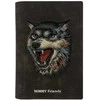 Passport dėklas Nimmy wallet Raptor Wolf rudos spalvos