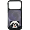 Dėklas NIMMY case BIG EYED LYING GIANT PANDA compatible with MagSafe for IPHONE 18 Pro Max/17 Pro Max juodas