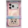 Dėklas NIMMY case BIG EYED LYING RAGDOLL CAT compatible with MagSafe for IPHONE 18 Pro/17 Pro pink