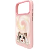 Dėklas NIMMY case BIG EYED LYING RAGDOLL CAT compatible with MagSafe for IPHONE 18 Pro Max/17 Pro Max pink