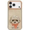 NIMMY dėklas BIG EYED PET 2.0 Dog, skirtas IPHONE 17, smėlio spalvos