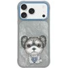 Dėklas Nimmy Big Eyed Pet 2.0 Dog skirtas Apple iPhone 17 Pro Max pilkos spalvos